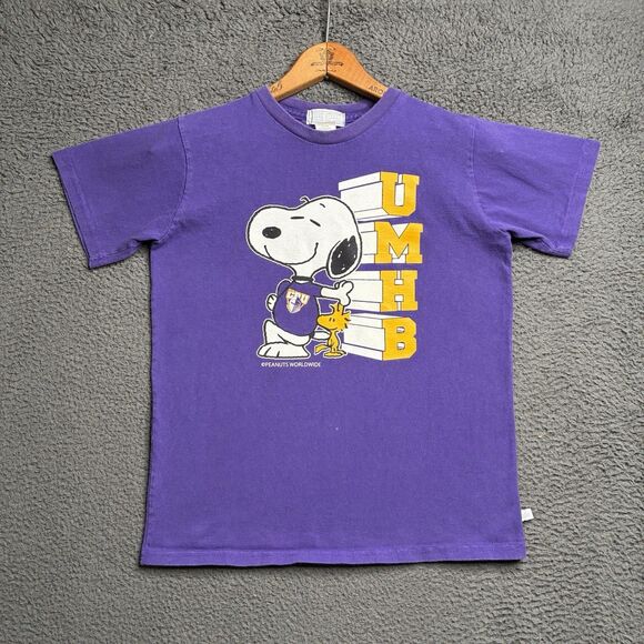 Vtg 80s Snoopy Woodstock University of Mary Hardin-Baylor T-Shirt Youth L - Picture 3 of 12